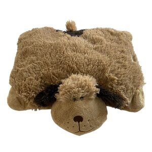 Pillow Pets Pee Wees Puppy Dog 12” Plush Stuffed Animal Tan Brown 2010